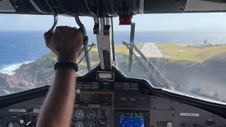 Landing on the Shortest Runway in the World ! Landing in Saba -The unspoiled Queen of the Caribbean