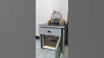 Ditch the Old Nightstand! Modern Bedside Cabinet with Built-in Safe is a Game Changer!