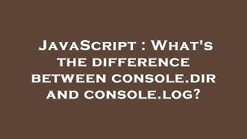 JavaScript : What