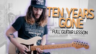 How To Play "Ten Years Gone" by Led Zeppelin (Full Electric Guitar Lesson)