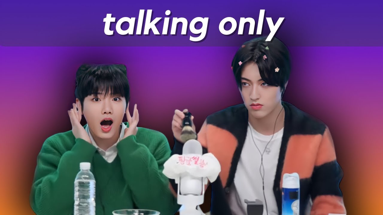 kpop idols doing asmr [talking only]