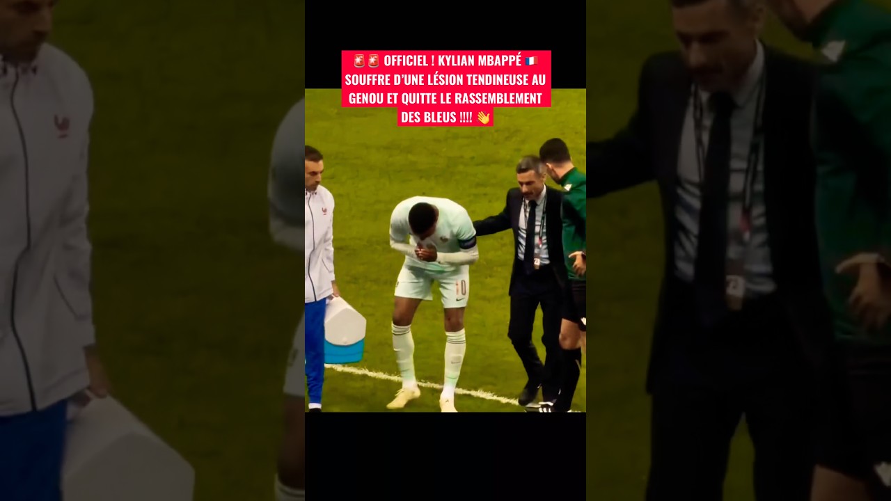🤕 Kylian Mbappé blessure #football #mbappe #blessure #equipedefrance