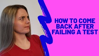 HOW TO COME BACK AFTER FAILURE