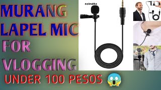 MURANG LAPEL MIC FOR VLOGGING | UNDER 100 PESOS MICROPHONE | Kristine Alberto