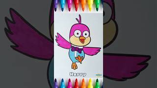 Details coloring harry with markers | pororo the little pinguin #coloringpages #art #pororo Guide