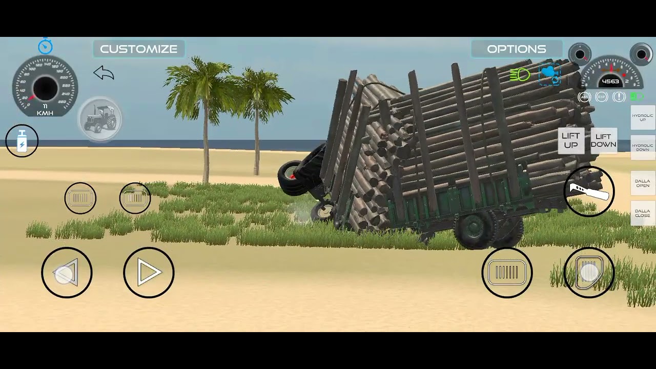 Swaraj tractor Indian vehicles simulator 3D 🤣😅👌👍😱