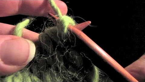 KnitFreedom - How To Slip A Stitch In Knitting - Sl 1 - Slipped St