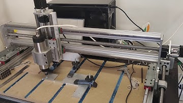 Sphinx CNC linear rails and ball screw conversion, first aluminum cut!