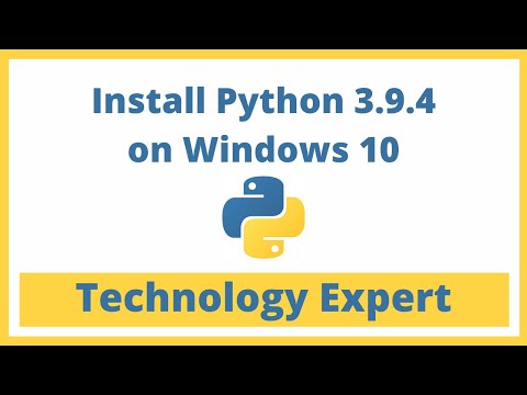 How to install Python 3.9.4  on Windows 10  || Technology Expert