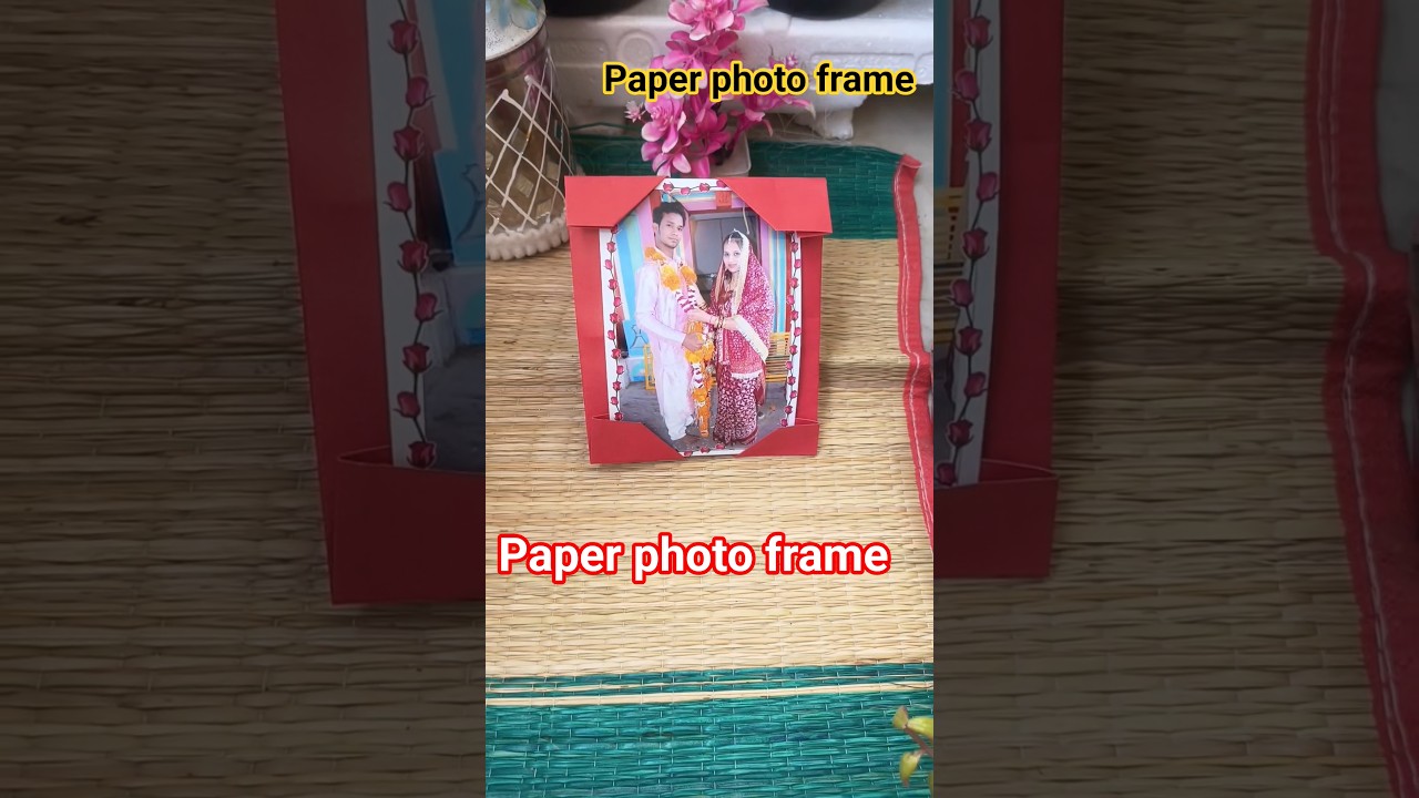 Make Paper photo frame ❤️🌼