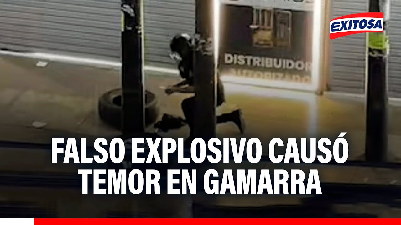 🔴🔵 Tensión en Gamarra: Falso artefacto explosivo generó preocupación entre usuarios y comerciantes