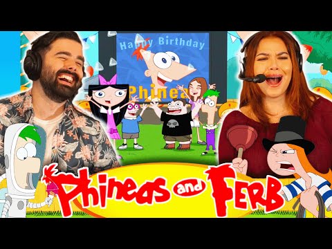 We Watched PHINEAS AND FERB SEASON 3 EPISODE 3 & 4 For the FIRST TIME! PHINEAS BIRTHDAY CLIP-O-RAMA