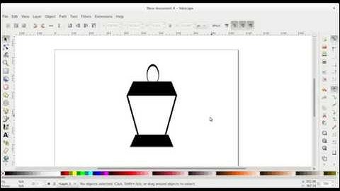 Drawing a lantern in Inkscape