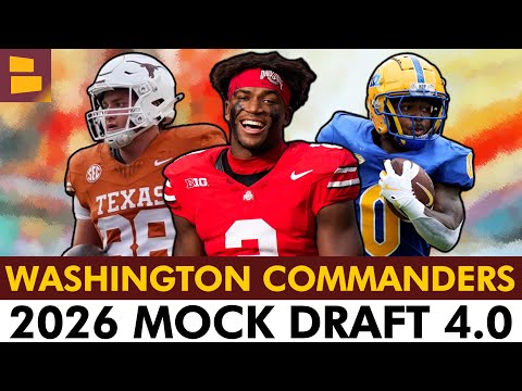 CALEB DOWNS TO WASHINGTON IN ROUND 1 7 Round 2026 Washington Commanders Mock Draft 4 0 
