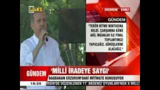 Ak Parti Erzurum Milli Iradeye Saygı Mitingi Recep Tayyip Erdoğan Full Kali̇te