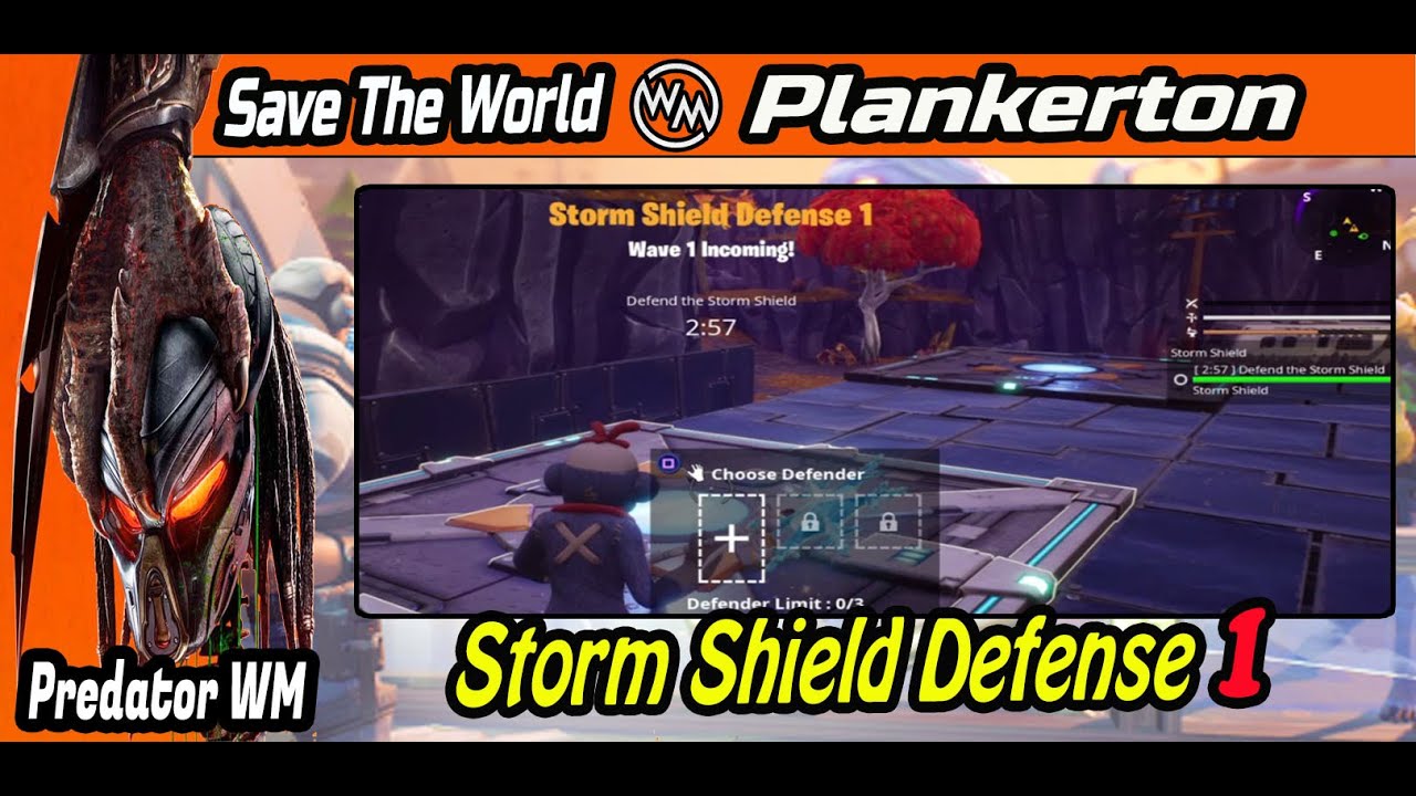 Plankerton storm shield defense 1 / Save The World / Fortnite YouTube