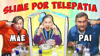 SLIME POR TELEPATIA COM MINHA MÃE (TWIN SLIME TELEPATHY CHALLENGE)