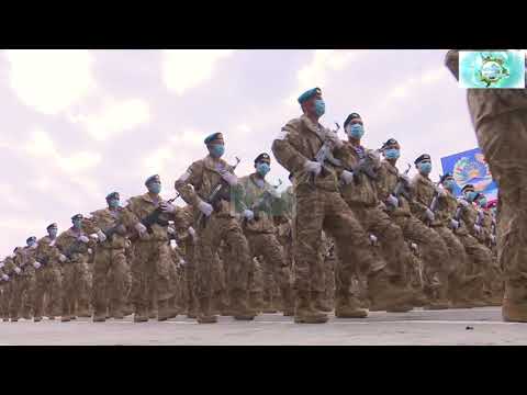 В Душанбе прошел военный парад национального гвардии гарнизона Душанбе  | Tajik Army 2021