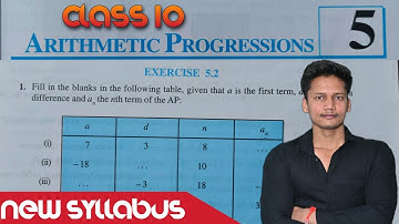 Class 10 Ex-5.2 Q1 to Q10 Arithmetic Progression Chapter 5 maths NCERT NEW Syllabus CBSE Rajmith