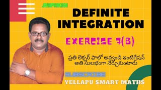 #Definite Integration class 12 in telugu#maths 2b#part 28 #Exercise 7(b)#