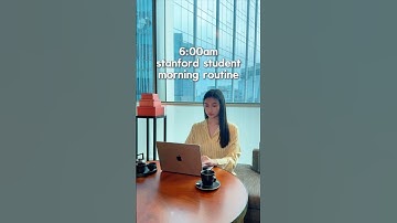 6:00AM Stanford Student Morning Routine 💫 #college #vlog #studywithme #productivity #studytips