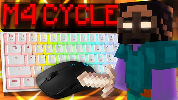 Sweaty M4 Cycle POV + Keyboard and Mouse ASMR | Hypixel Skyblock