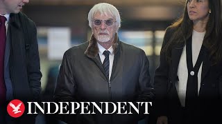 Bernie Ecclestone appears at London court ahead of trial for alleged fraud