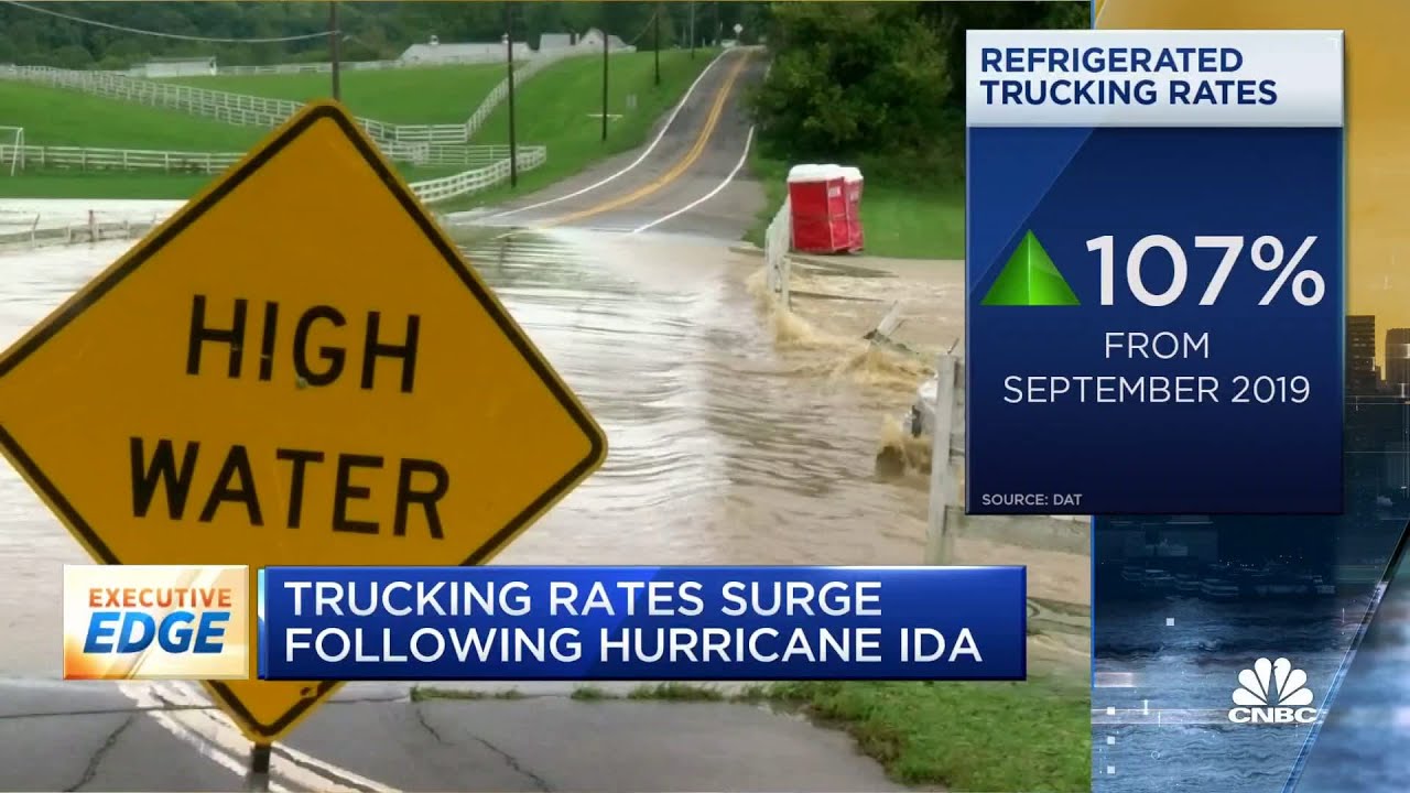 Trucking rates surge following Hurricane Ida