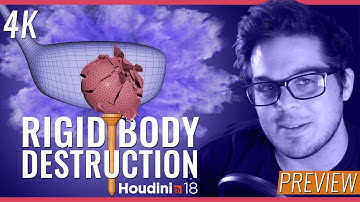 Houdini Rigid Body Destruction in Houdini // PREVIEW