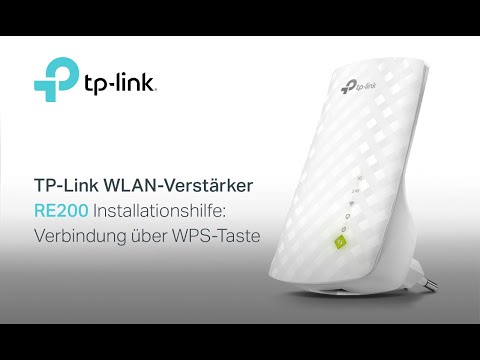 TP-Link WLAN-Verstärker RE200 Installationshilfe (per WPS)