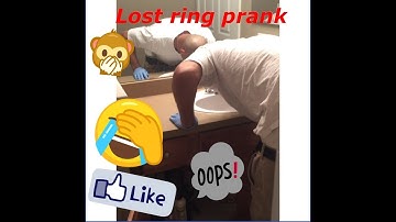 Mommy Prankz Lost engagement ring down the drain Prank on fiancé