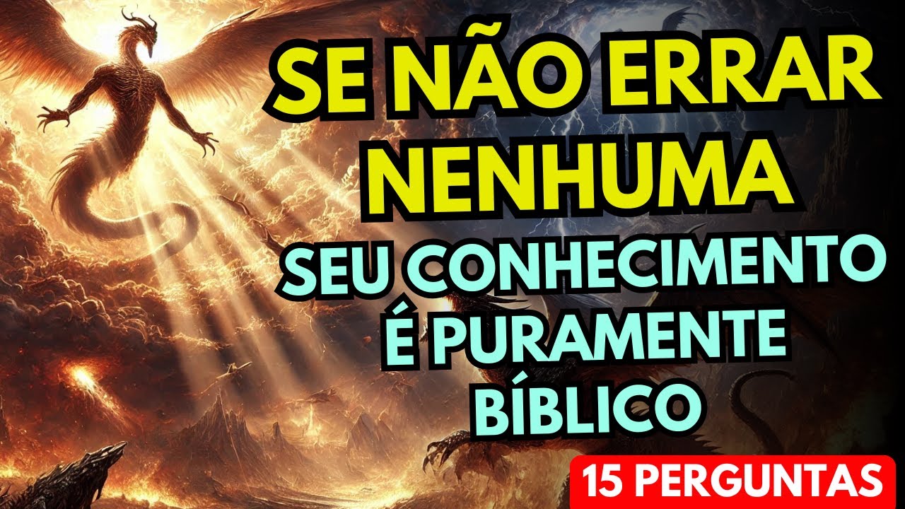 📖 15 Perguntas Bíblicas Rápidas Que Quase Ninguém Acerta Todas! ⚡ Desafio Relâmpago de Fé 🙏