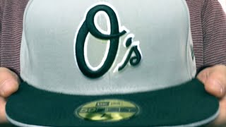 Orioles '2T SPLIT TEAM-BASIC' Grey-Black Fitted Hat by New Era