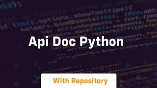 api doc python