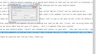 How to setup wifi microphone using your android phone and a desktop screenshot 2