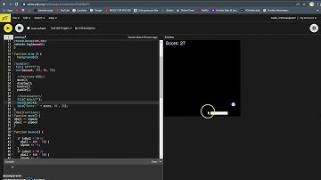 JavaScript Pong Explaining link in the description for the game
