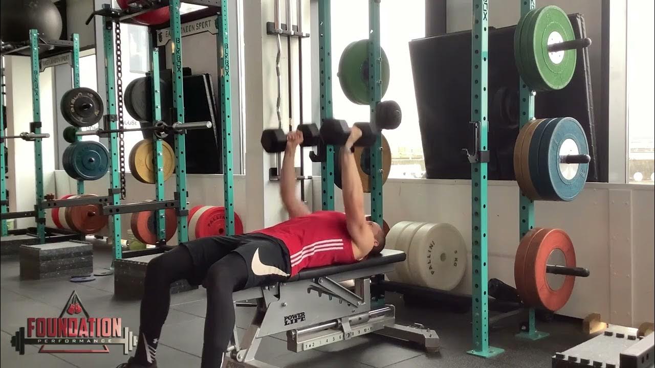 Dumbbell Bench Press (Elbows In) YouTube