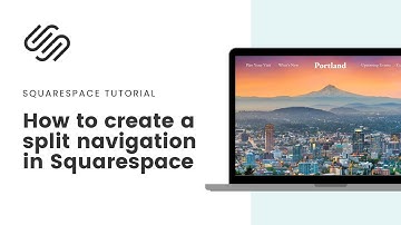 How to create a split navigation in Squarespace 7.1 // Split website menu layout in Squarespace 7.1