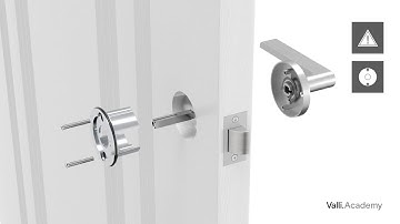 Installation Privacy set door lever (PCY)