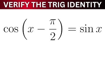 Verify the Trigonometric Identity cos(x - pi/2) = sin(x)