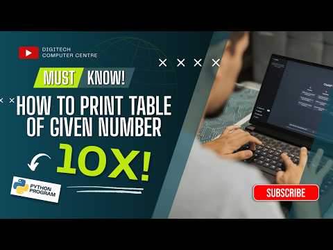 Python Multiplication Table in 2 Minutes 🚀