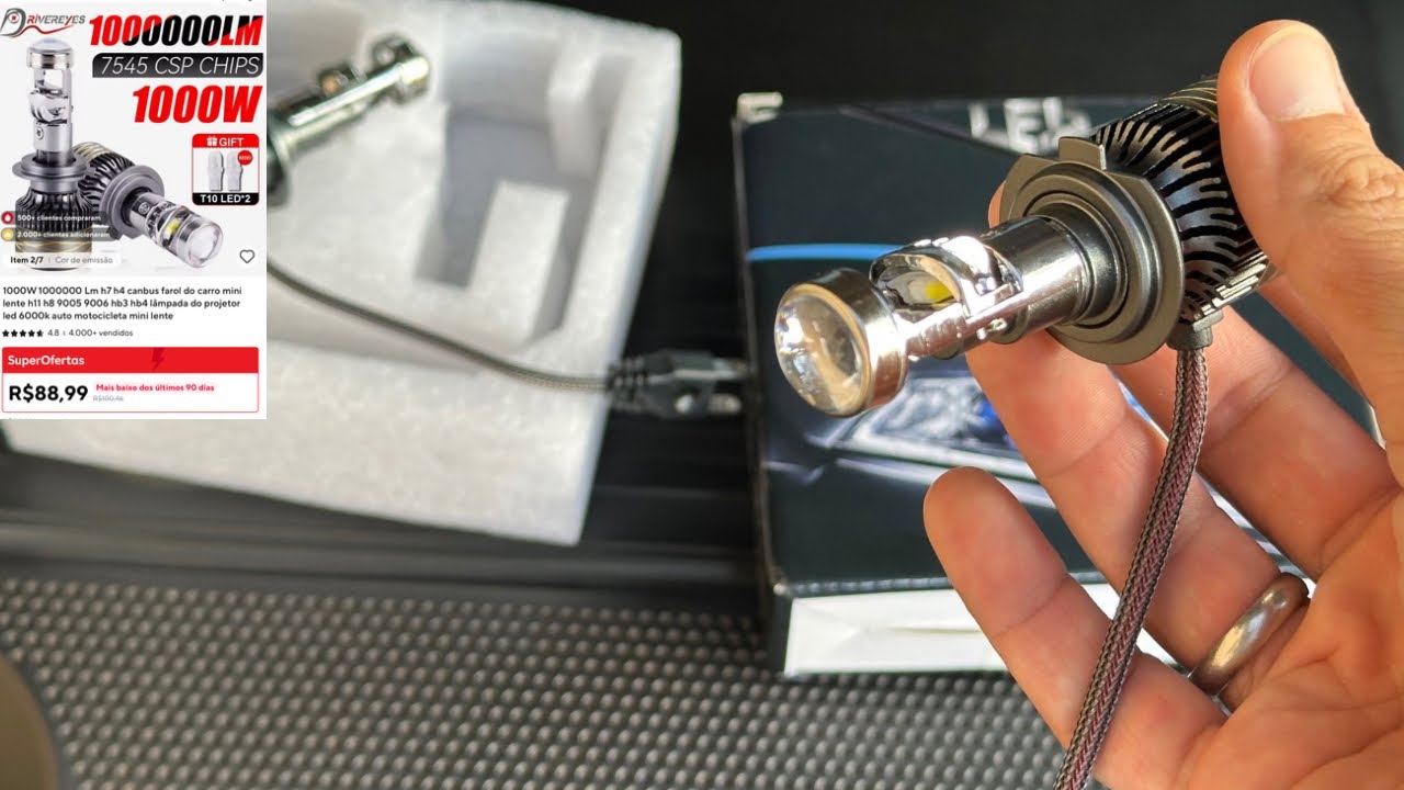 Lâmpada Led com  projetor - Será que é bom?