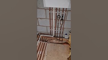 Boiler installation in the loft. Moved out of the bedroom.