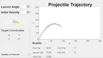 Matlab projectiles game