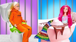 DIY Doll Makeover in Prison! *Awesome Doll Hacks & Funny Situations*