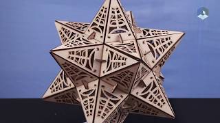 Small Stellated Dodecahedron | Polyhedral Lamp