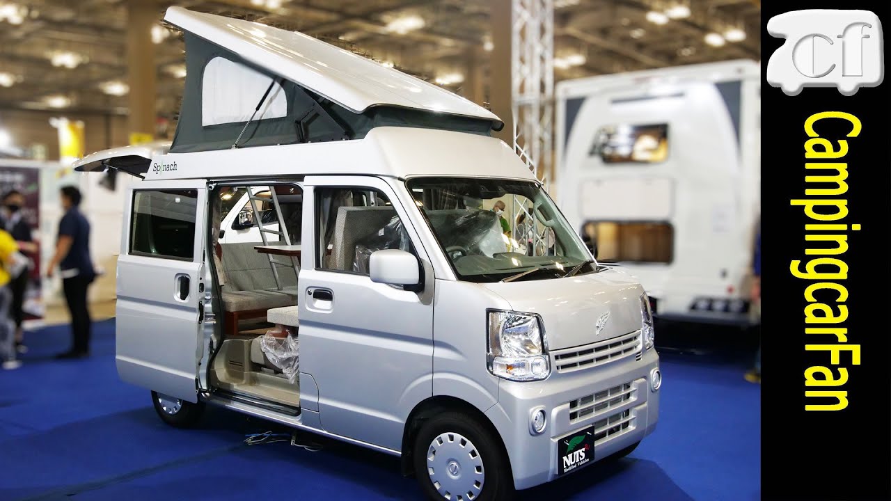 [Spinach Pop Up Roof 2022 Nuts RV] Japanese Micro Camper Van YouTube
