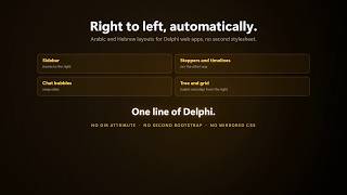 Right-to-Left Web App in Delphi: Arabic and Hebrew Layout