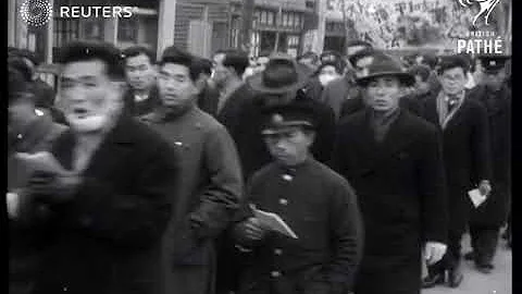 JAPAN: Communist demonstration (1952) - DayDayNews