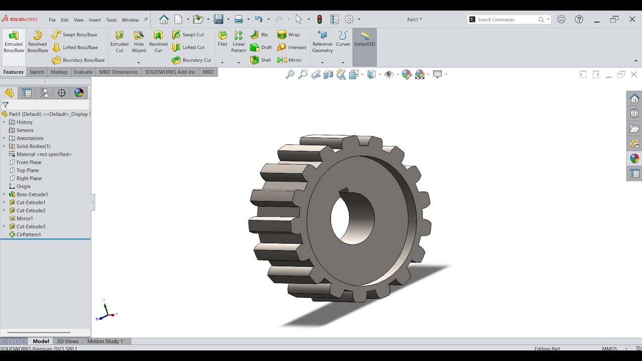 “SolidWorks Tutorial for Beginners | Full 3D Design Guide (Step-by-Step)” 